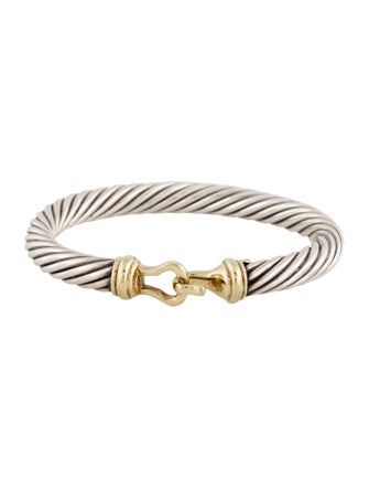 David Yurman Two-Tone Buckle Classic Cable Bracelet