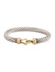 David Yurman Two-Tone Buckle Classic Cable Bracelet