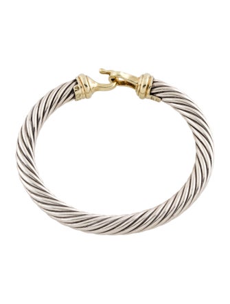 David Yurman Two-Tone Buckle Classic Cable Bracelet