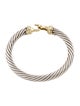 David Yurman Two-Tone Buckle Classic Cable Bracelet
