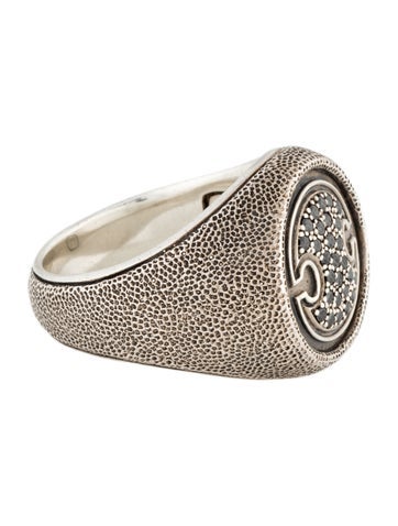 David Yurman Signet Ring Diamond 12