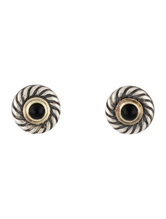 David Yurman Onyx Cookie Stud Earrings