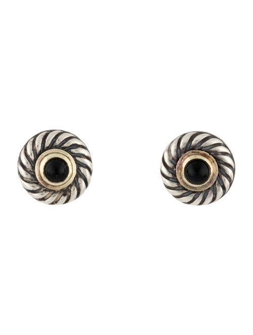 David Yurman Onyx Cookie Stud Earrings