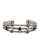 David Yurman Hematite, Onyx & Diamond Confetti Cuff Bracelet