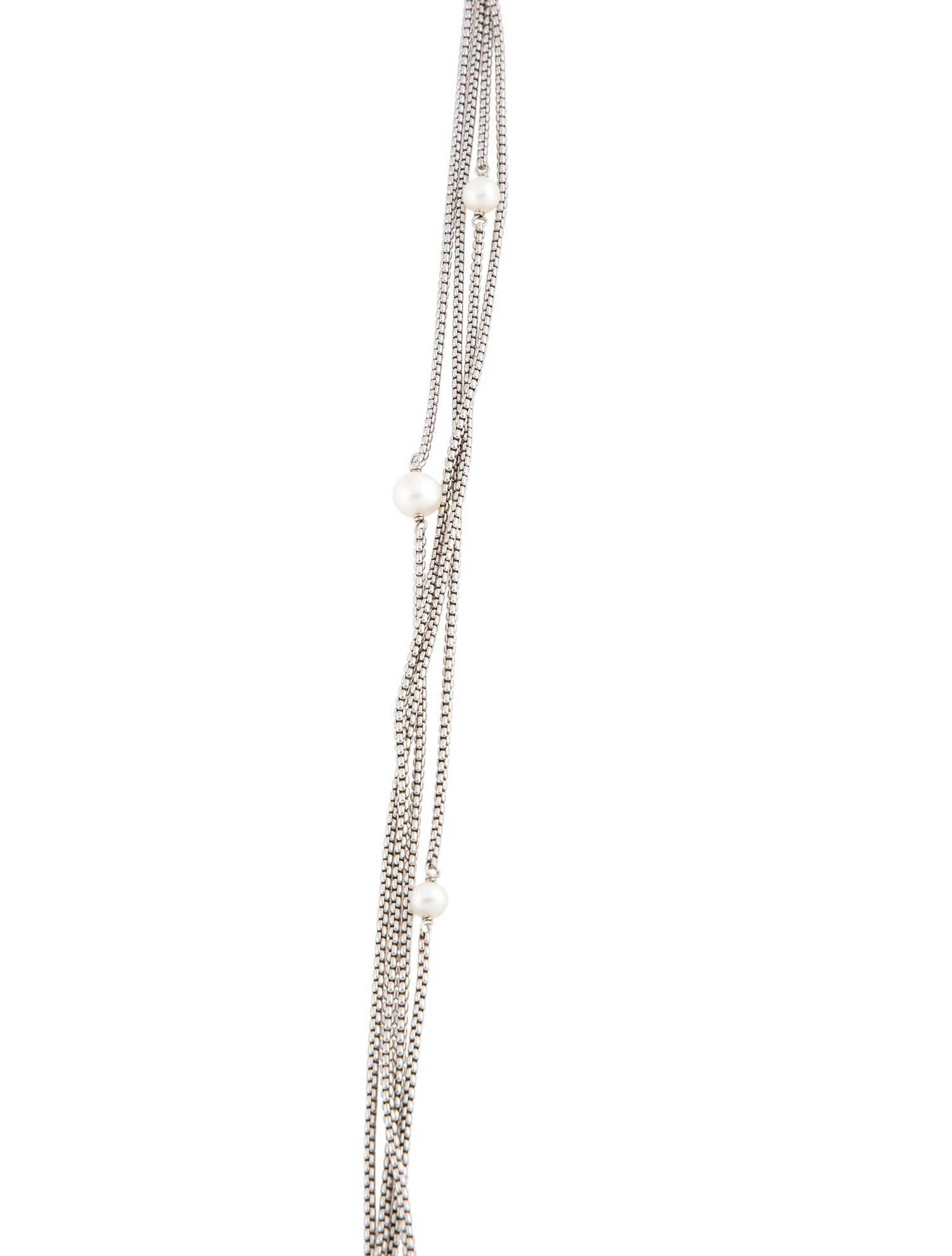 David Yurman Pearl Multistrand Station Necklace