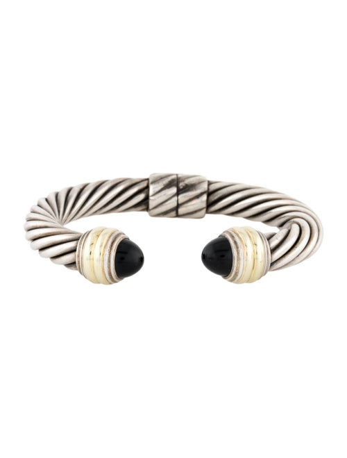 David Yurman Onyx Classic Cable Cuff Bracelet