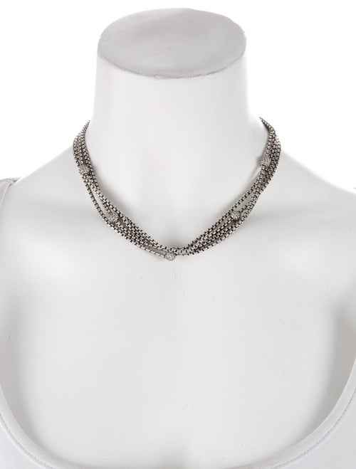 David Yurman 1.02ctw Diamond Four-Row Chain Necklace