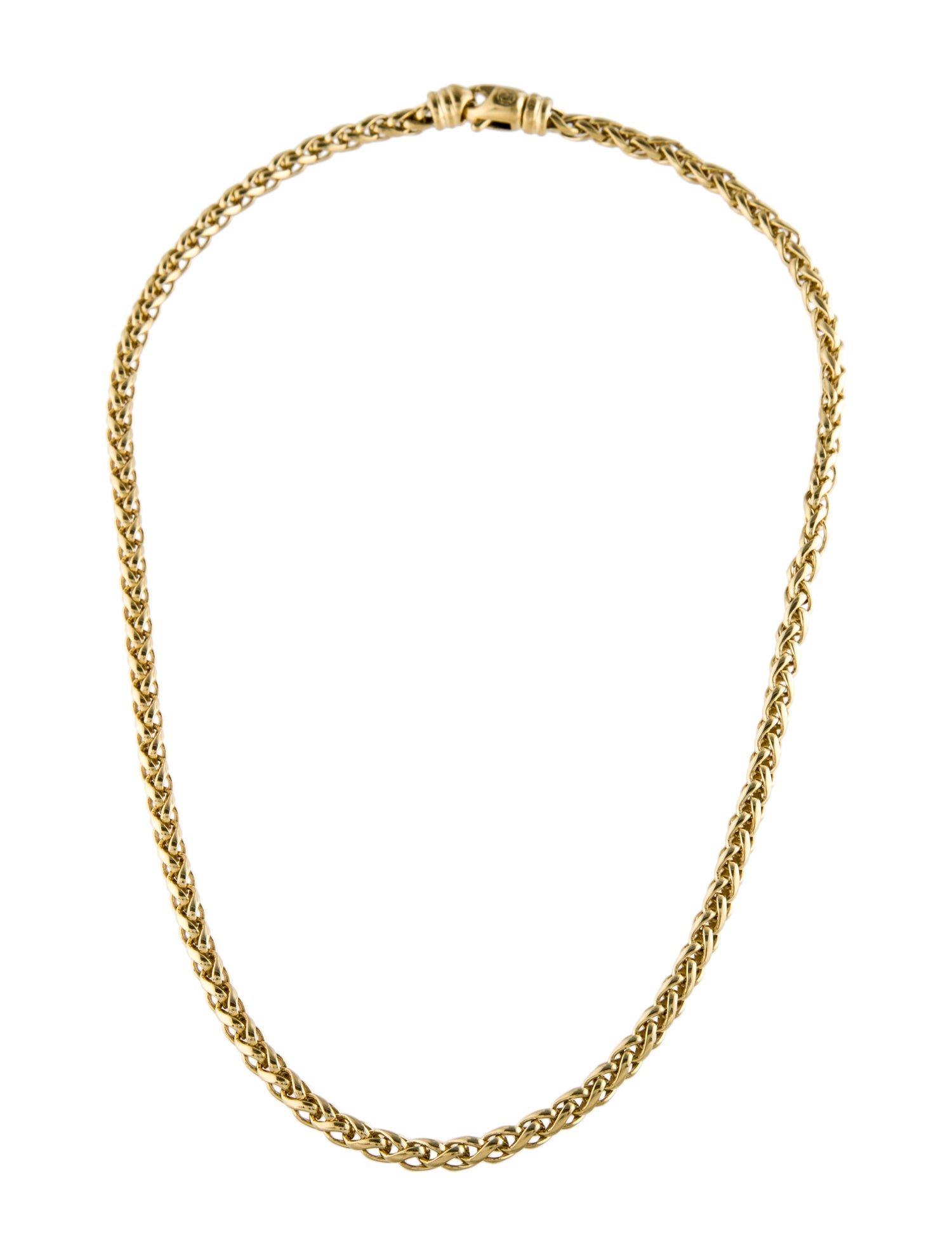 David Yurman 18K Wheat Chain Link Necklace