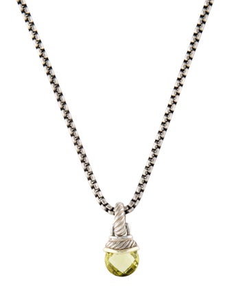 David Yurman Amethyst Acorn Pendant