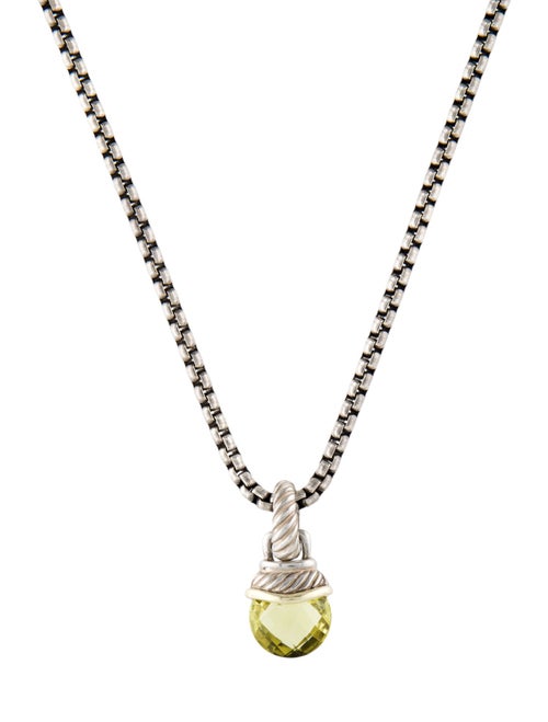 David Yurman Amethyst Acorn Pendant