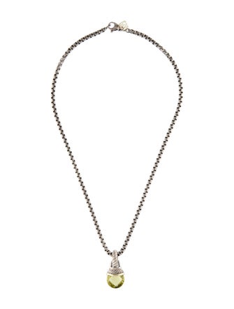 David Yurman Amethyst Acorn Pendant