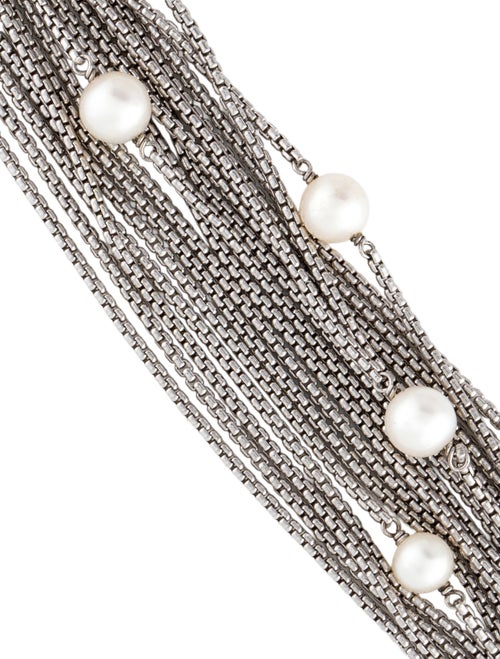David Yurman Pearl Sixteen-Row Chain Bracelet
