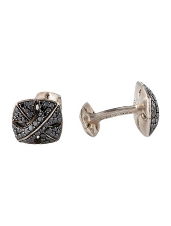 David Yurman 2.19ctw Diamond Armory Arrows Cufflinks