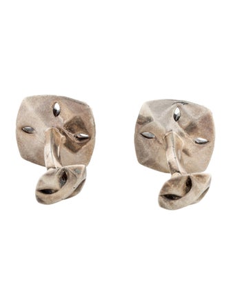 David Yurman 3.28ctw Sapphire Armory Cufflinks