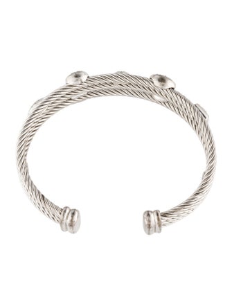 David Yurman Diamond Confetti Three-Row Cuff Bracelet