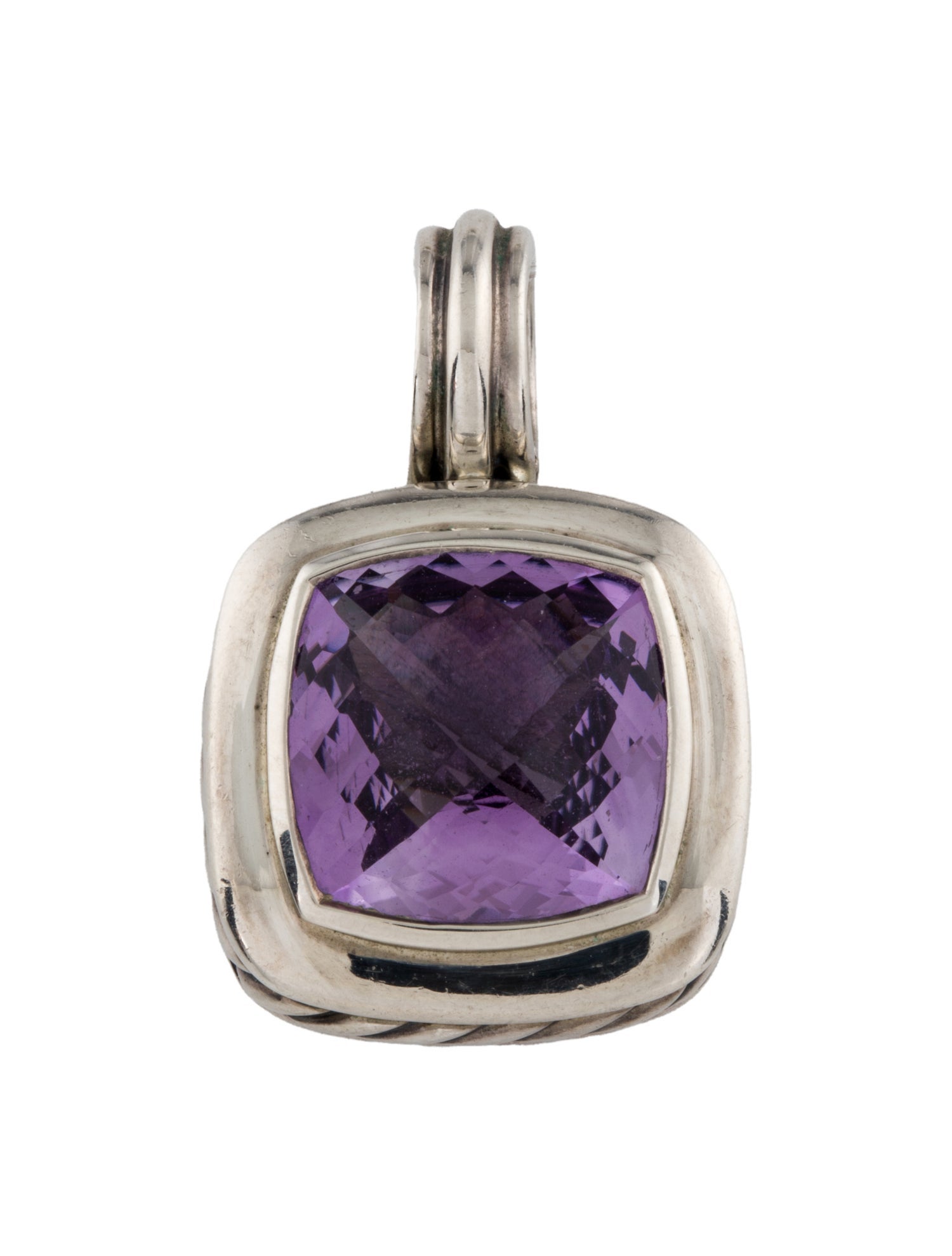 David Yurman Amethyst Albion Enhancer Pendant