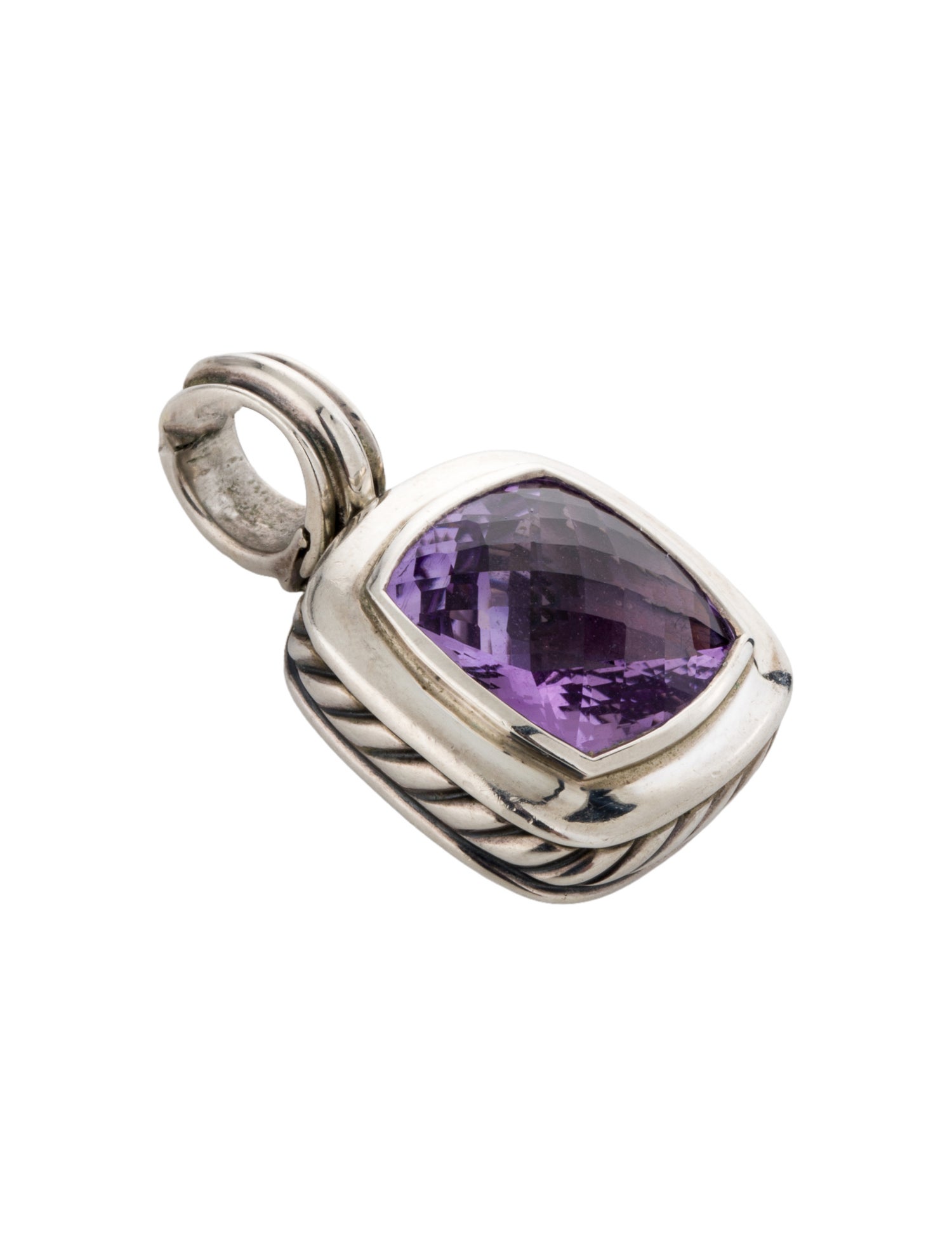 David Yurman Amethyst Albion Enhancer Pendant