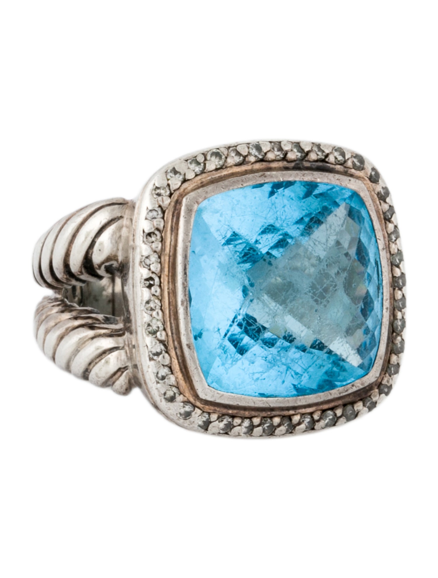 David Yurman Topaz & Diamond Albion® Cocktail Ring