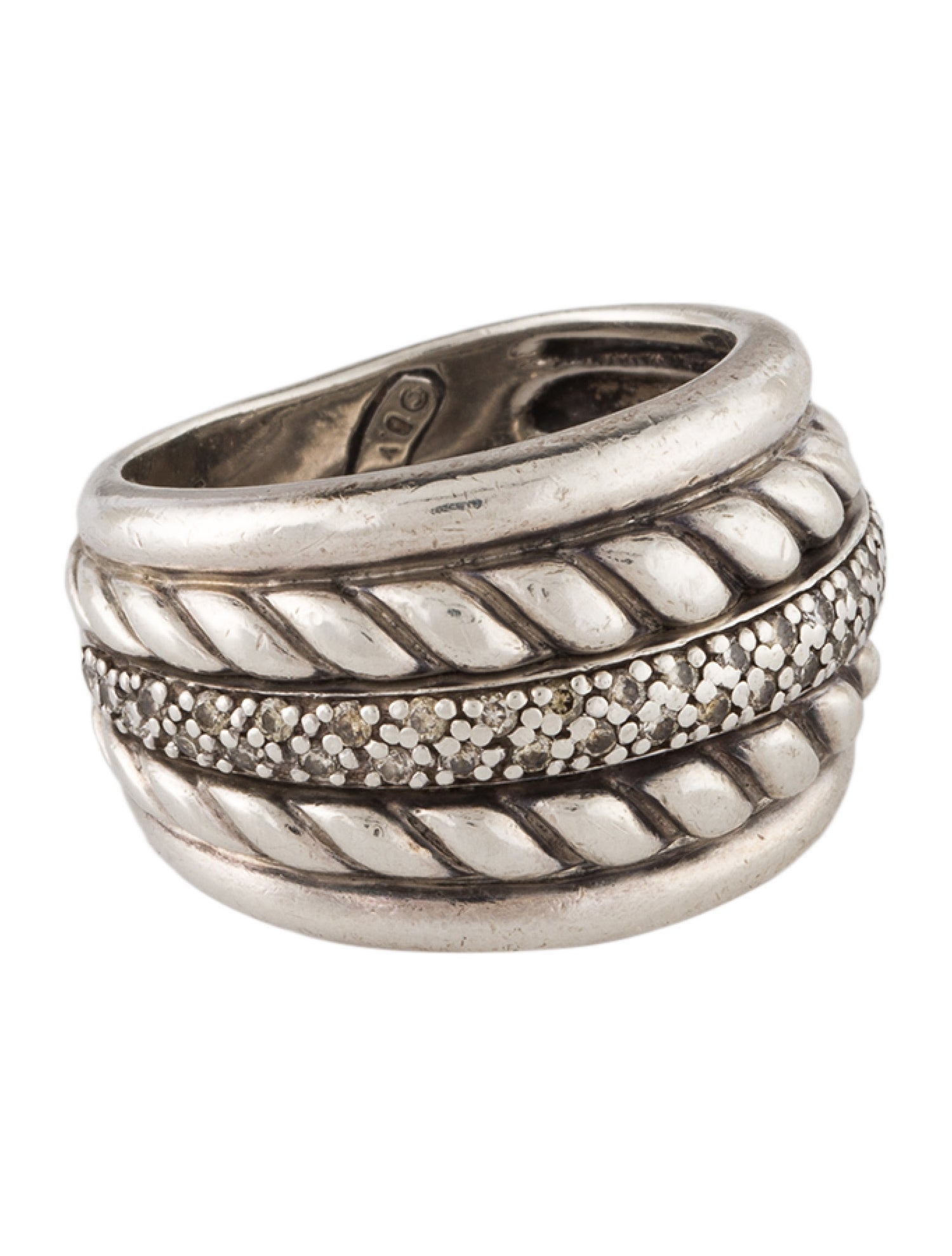 David Yurman Diamond Thoroughbred Band