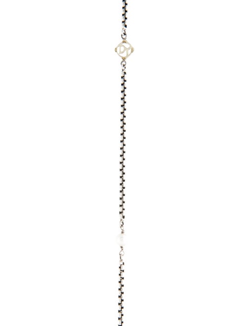 David Yurman Pearl Two-Tone Station Necklace