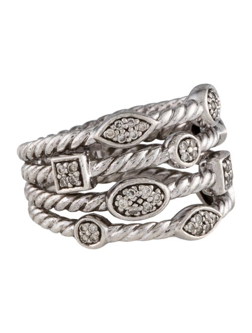 David Yurman Diamond Confetti Four-Row Ring