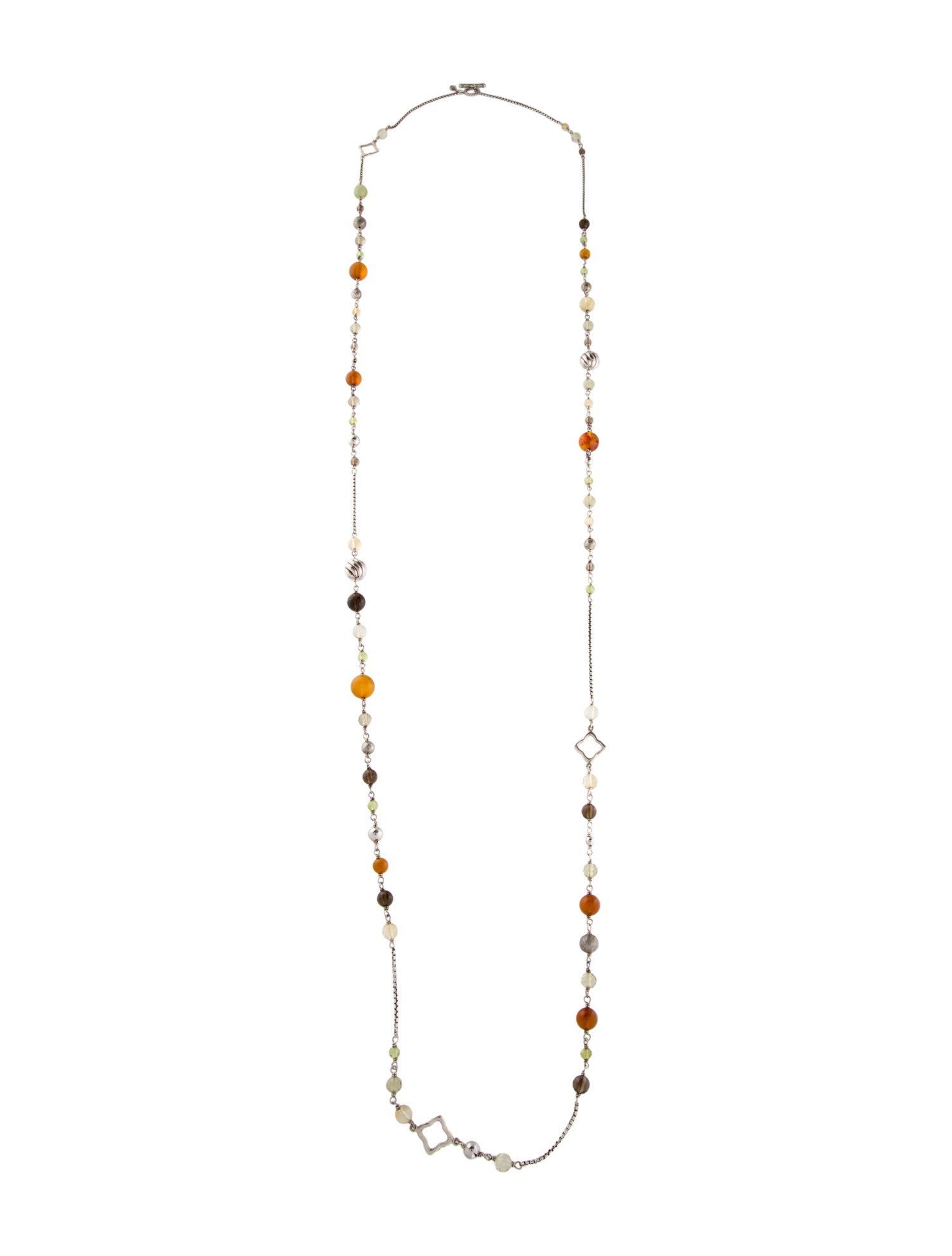 David Yurman Multistone Quatrefoil Necklace