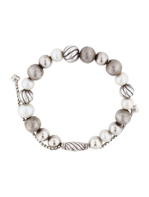 David Yurman Pearl Bead Adjustable Bracelet