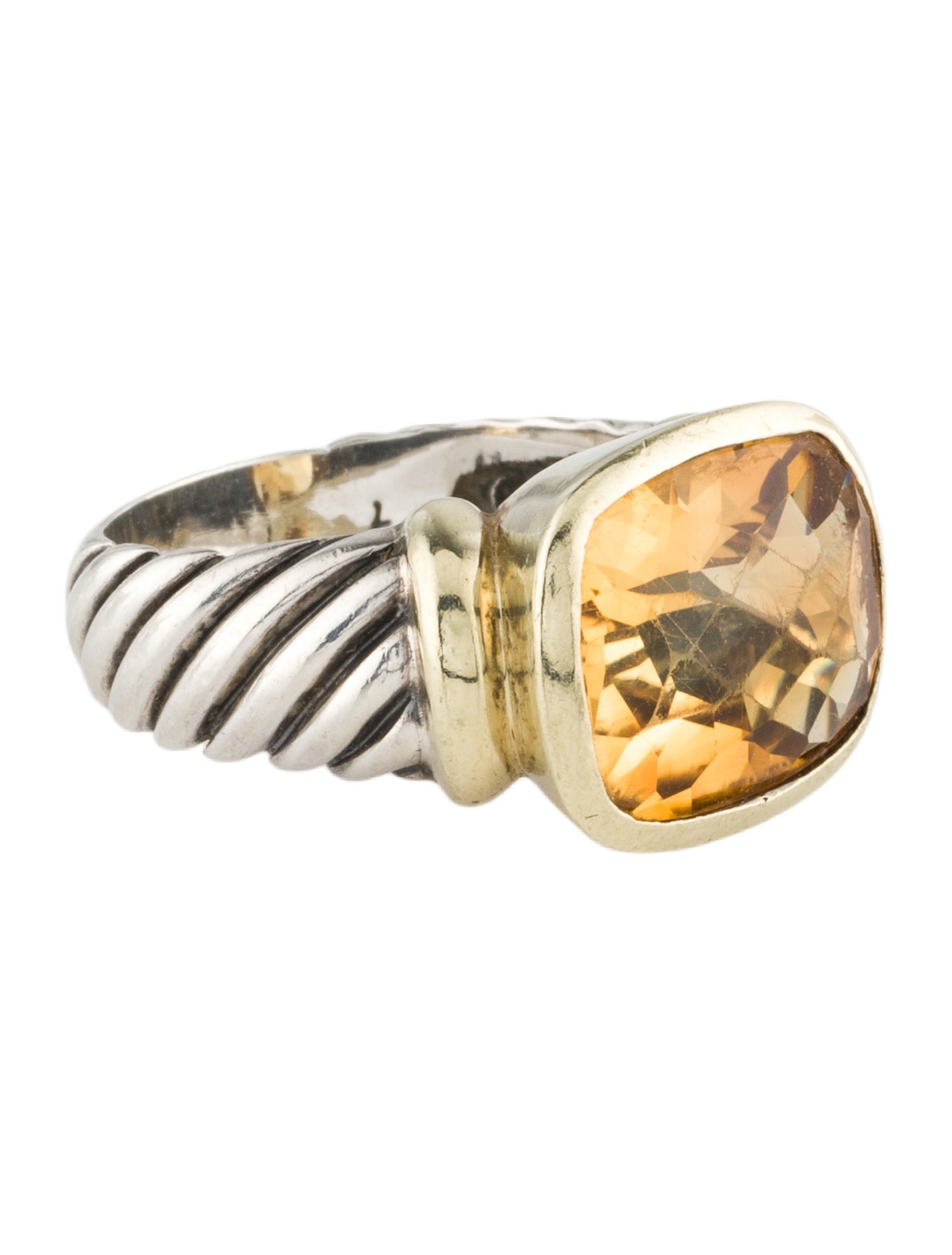 David Yurman Citrine Noblesse Cocktail Ring