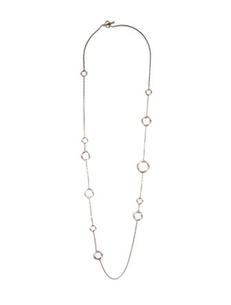 David Yurman Pearl Infinity Station Chain Necklace