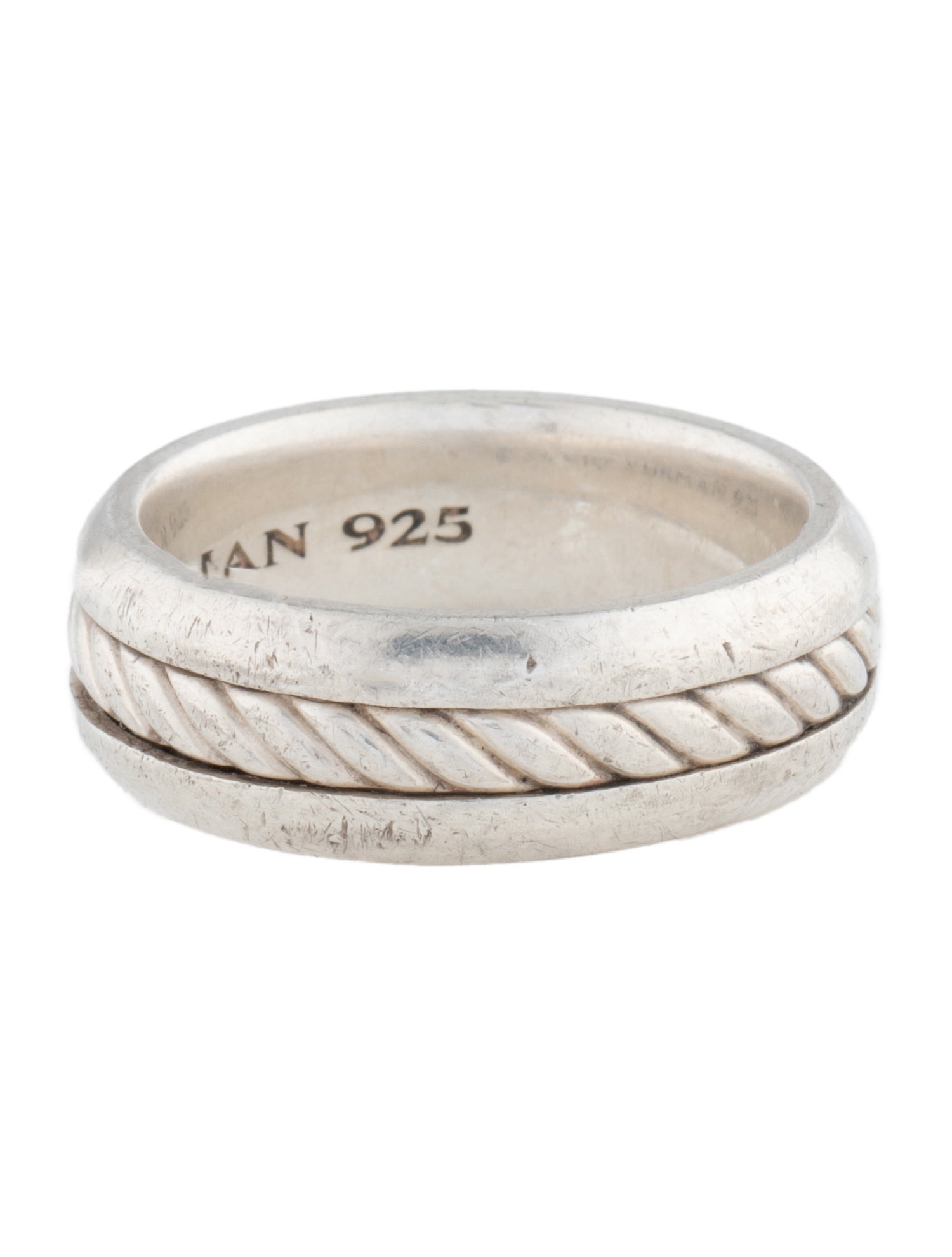 David Yurman Cable Inset Band Ring