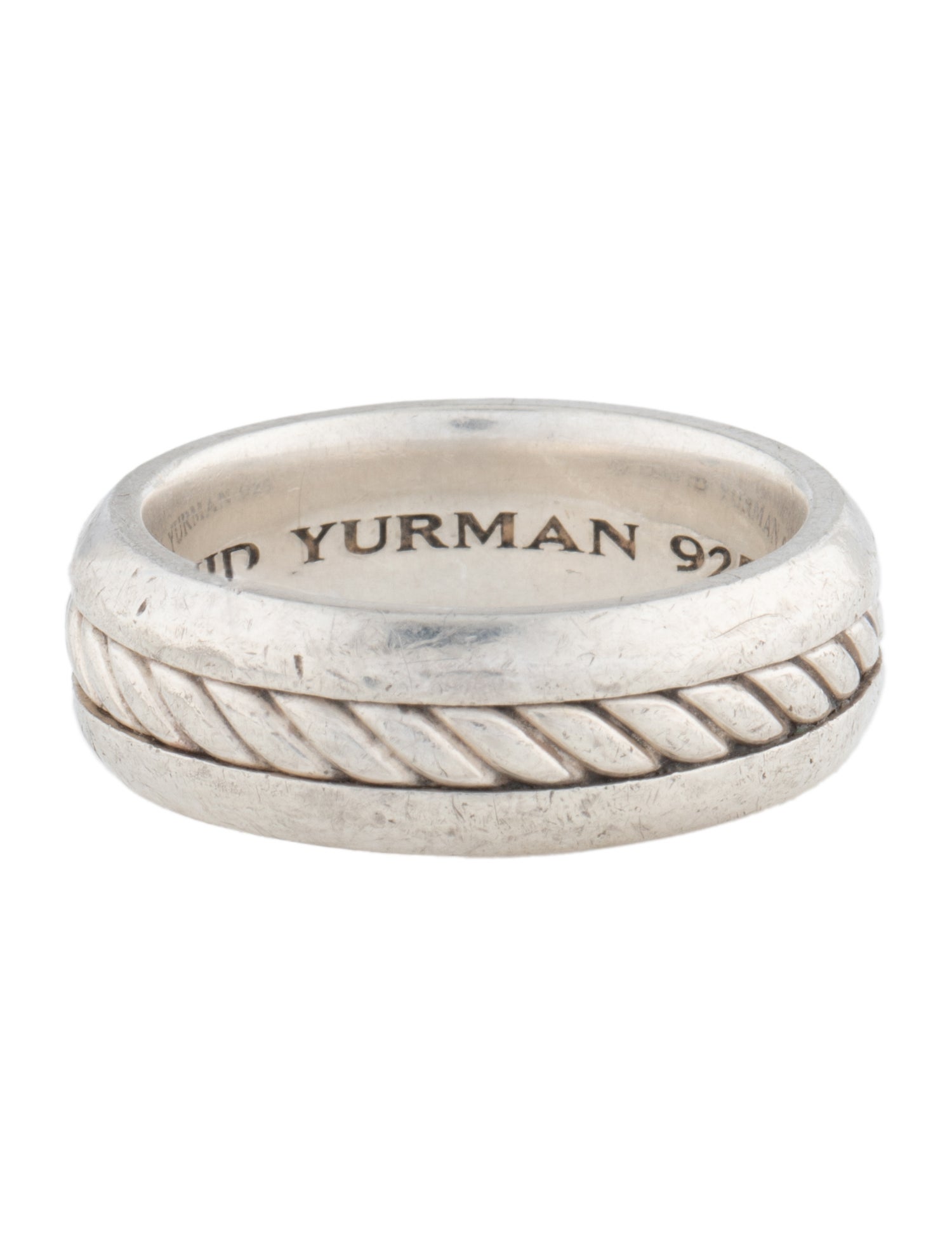 David Yurman Cable Inset Band Ring