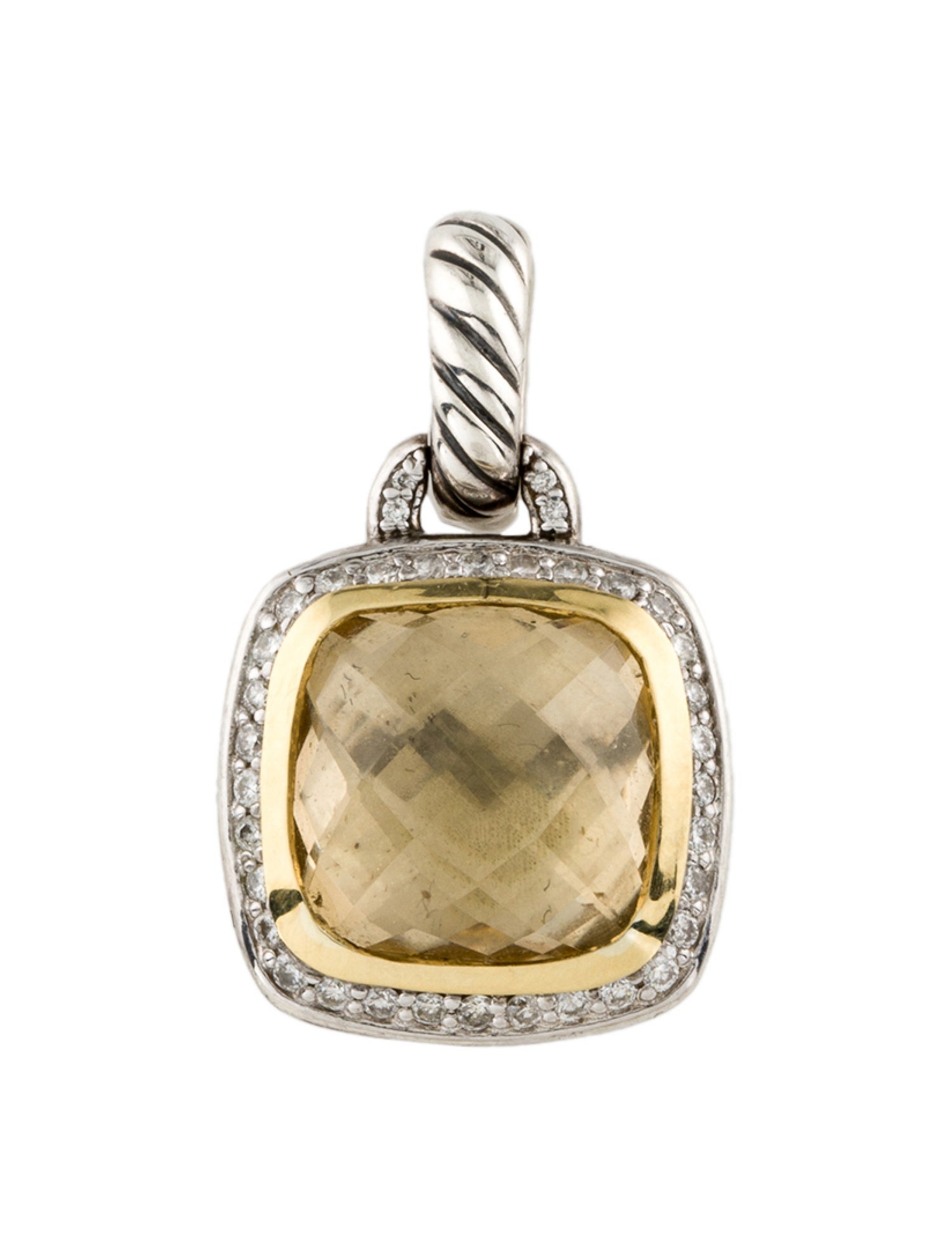 David Yurman Citrine & Diamond Albion Pendant