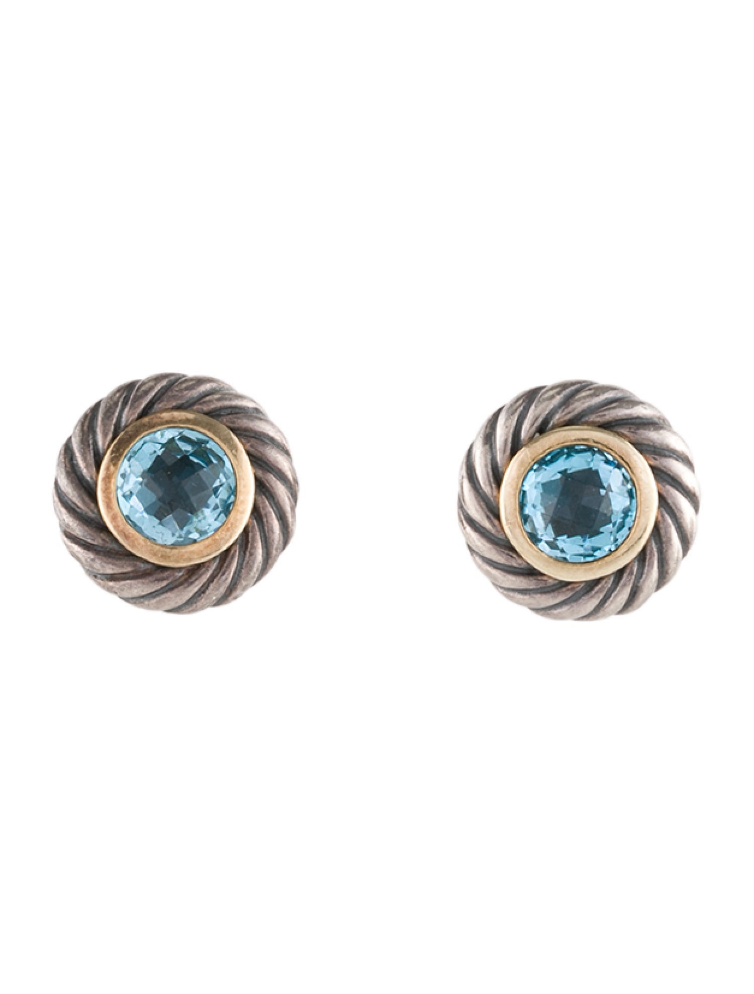 David Yurman Topaz Color Classics Stud Earrings