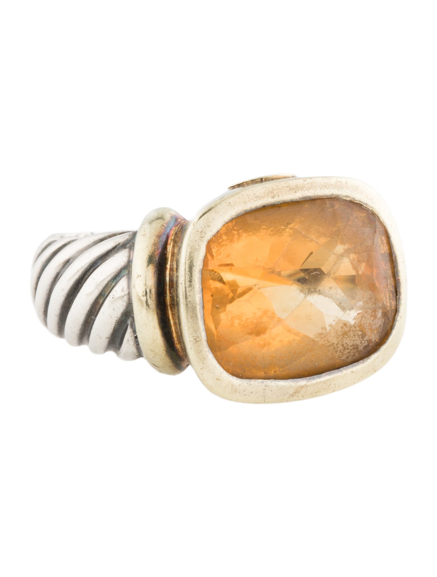 David Yurman Vintage Citrine Noblesse Ring