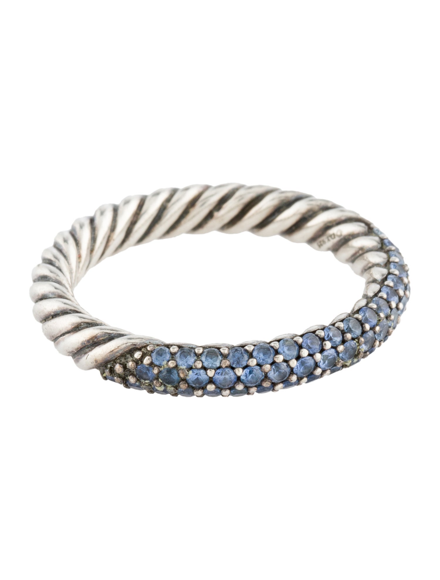 David Yurman Sapphire Cable Band