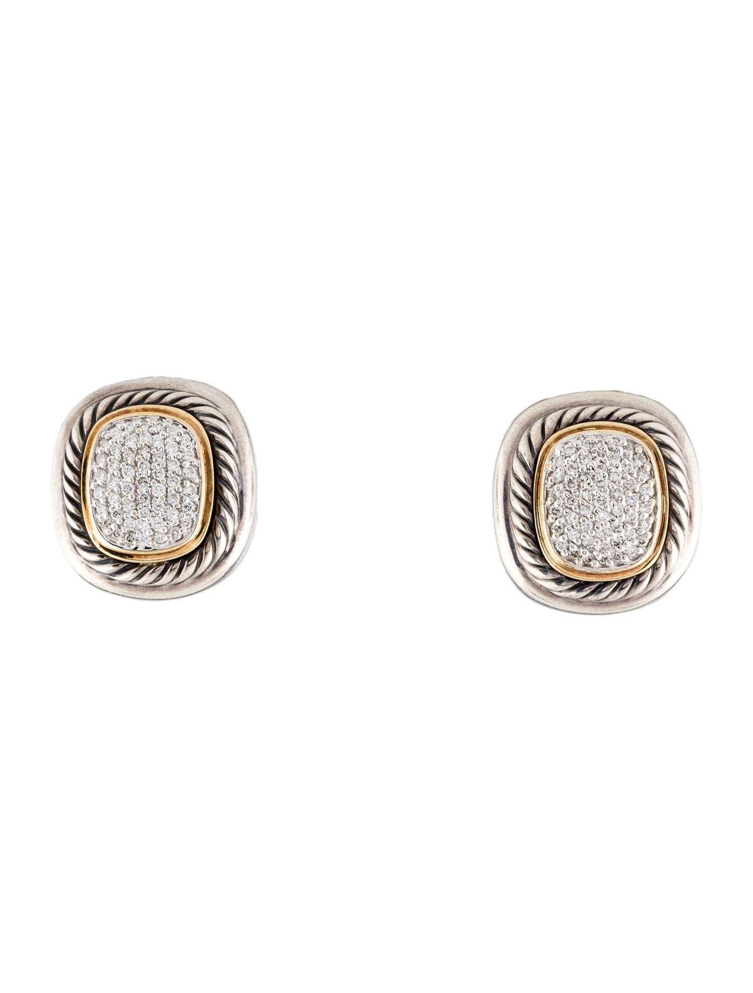David Yurman Diamond Albion Earclips