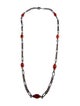 David Yurman Two-Tone Carnelian Station Necklace