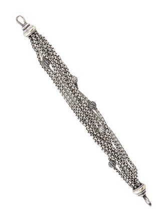 David Yurman Diamond Ball Six-Row Multistrand Bracelet
