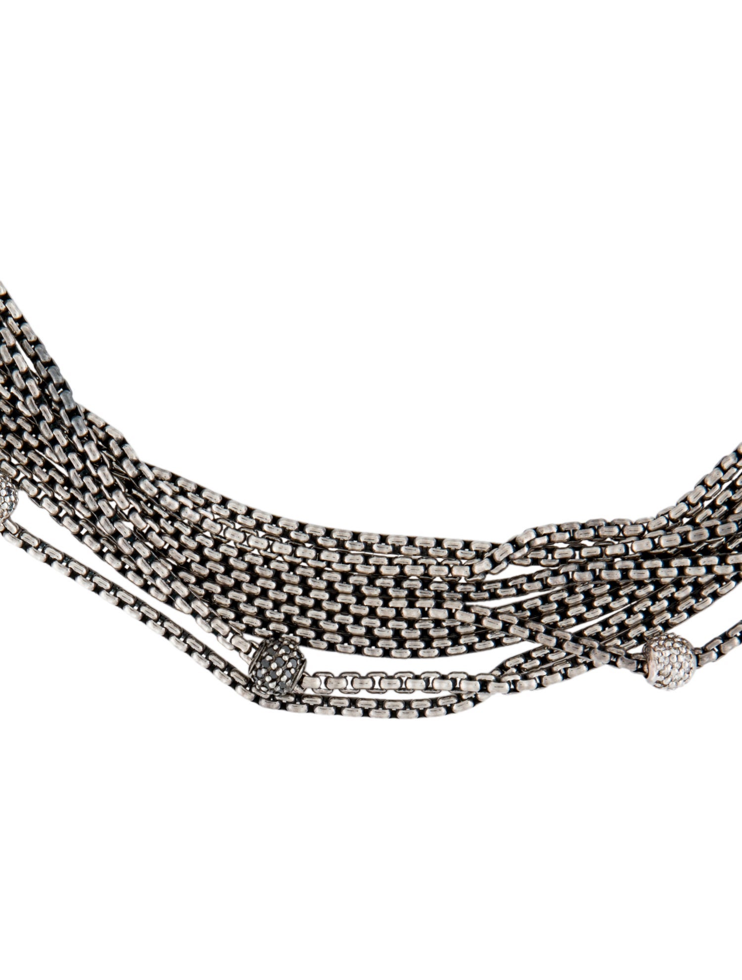 David Yurman Diamond Pavé Eight-Row Necklace