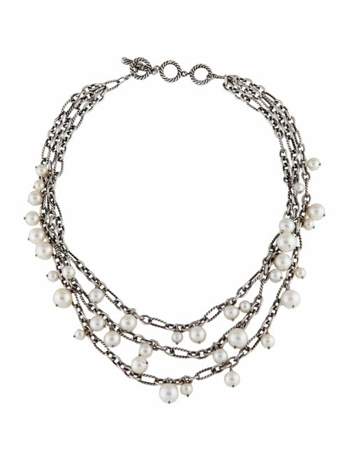 David Yurman Pearl Figaro Multistrand Necklace