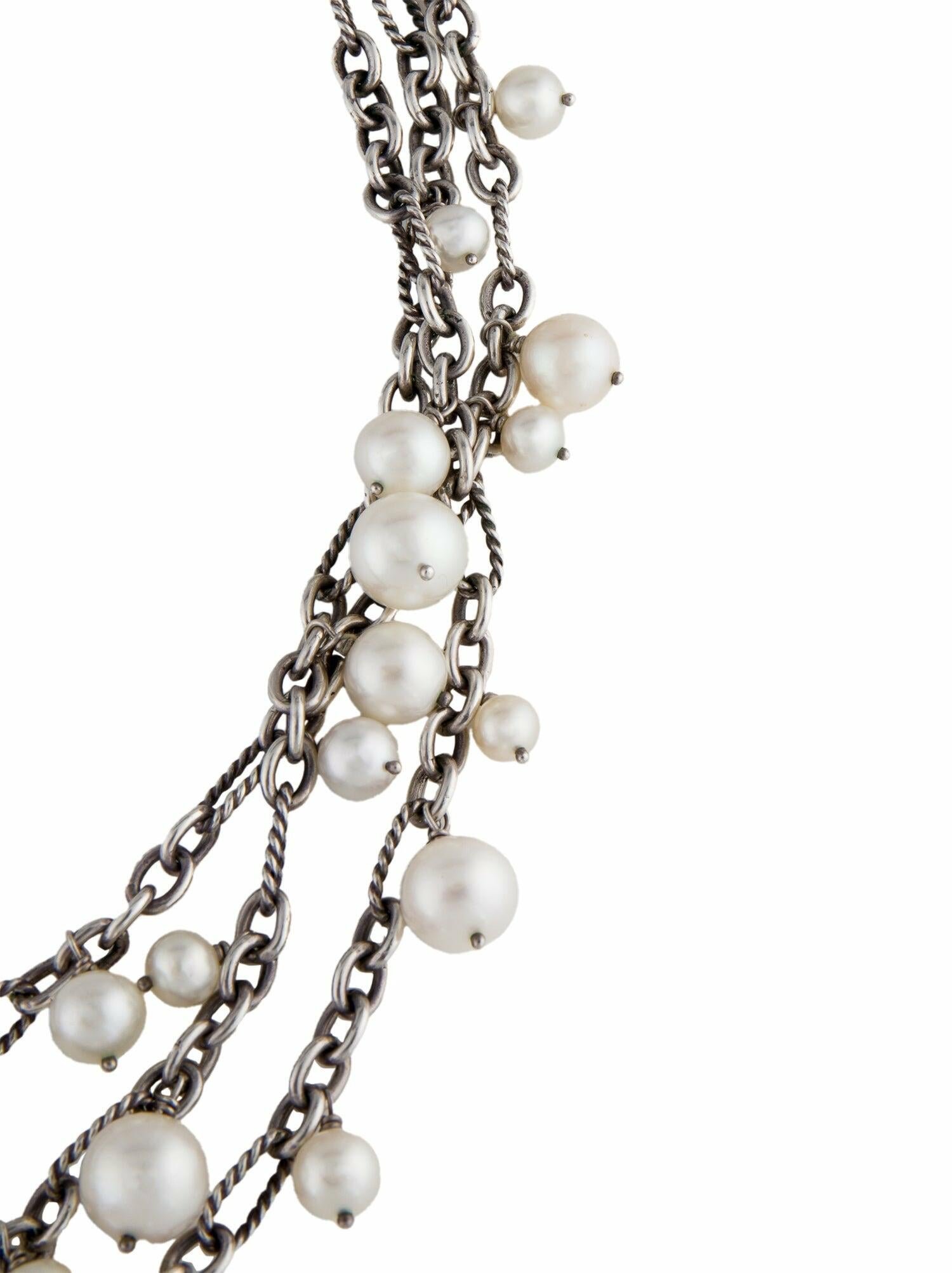 David Yurman Pearl Figaro Multistrand Necklace