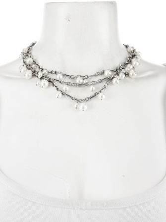 David Yurman Pearl Figaro Multistrand Necklace