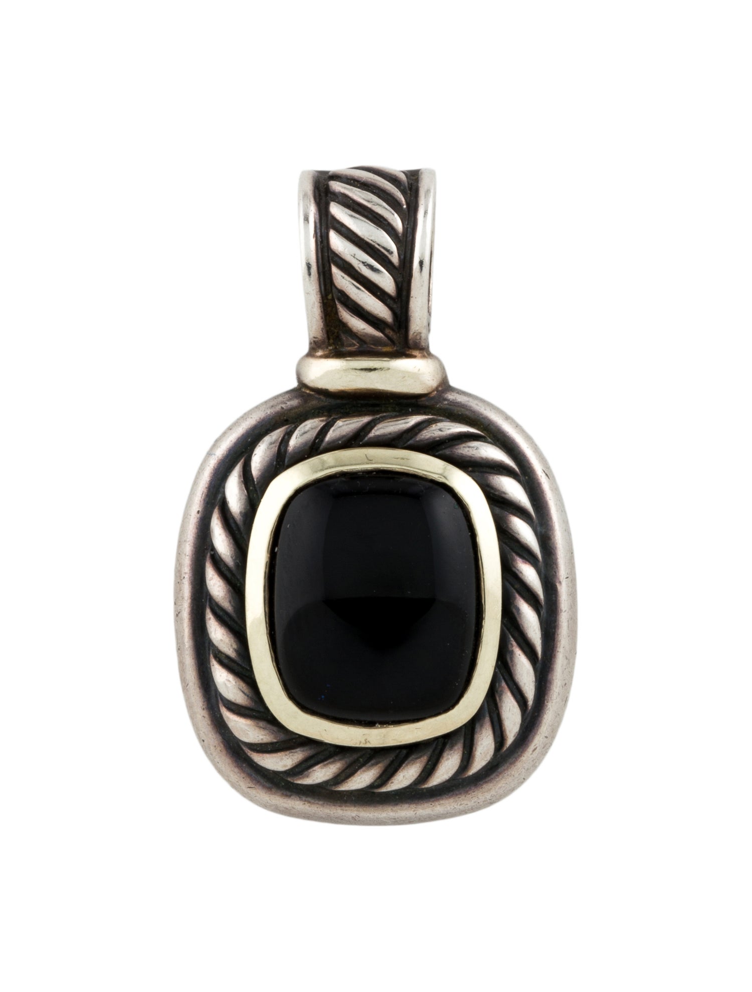David Yurman Onyx Albion Enhancer Pendant