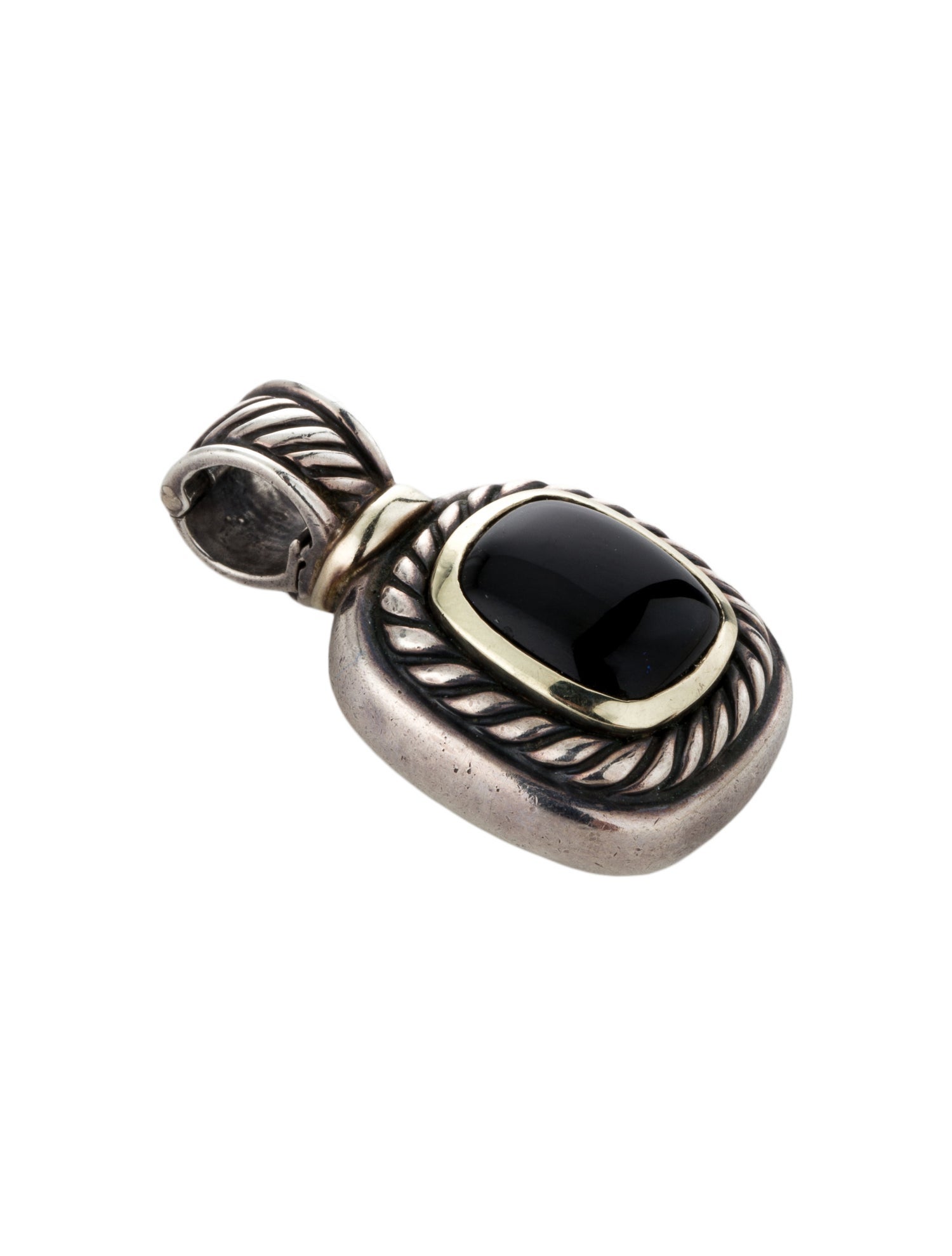 David Yurman Onyx Albion Enhancer Pendant