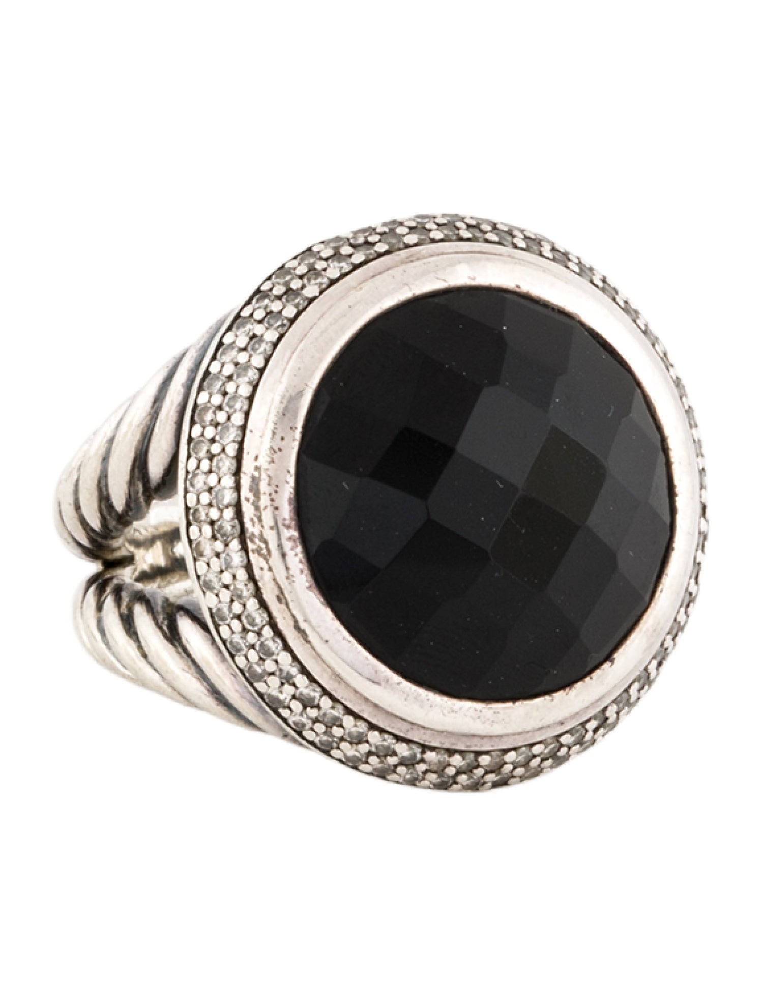 David Yurman Onyx & Diamond Ring