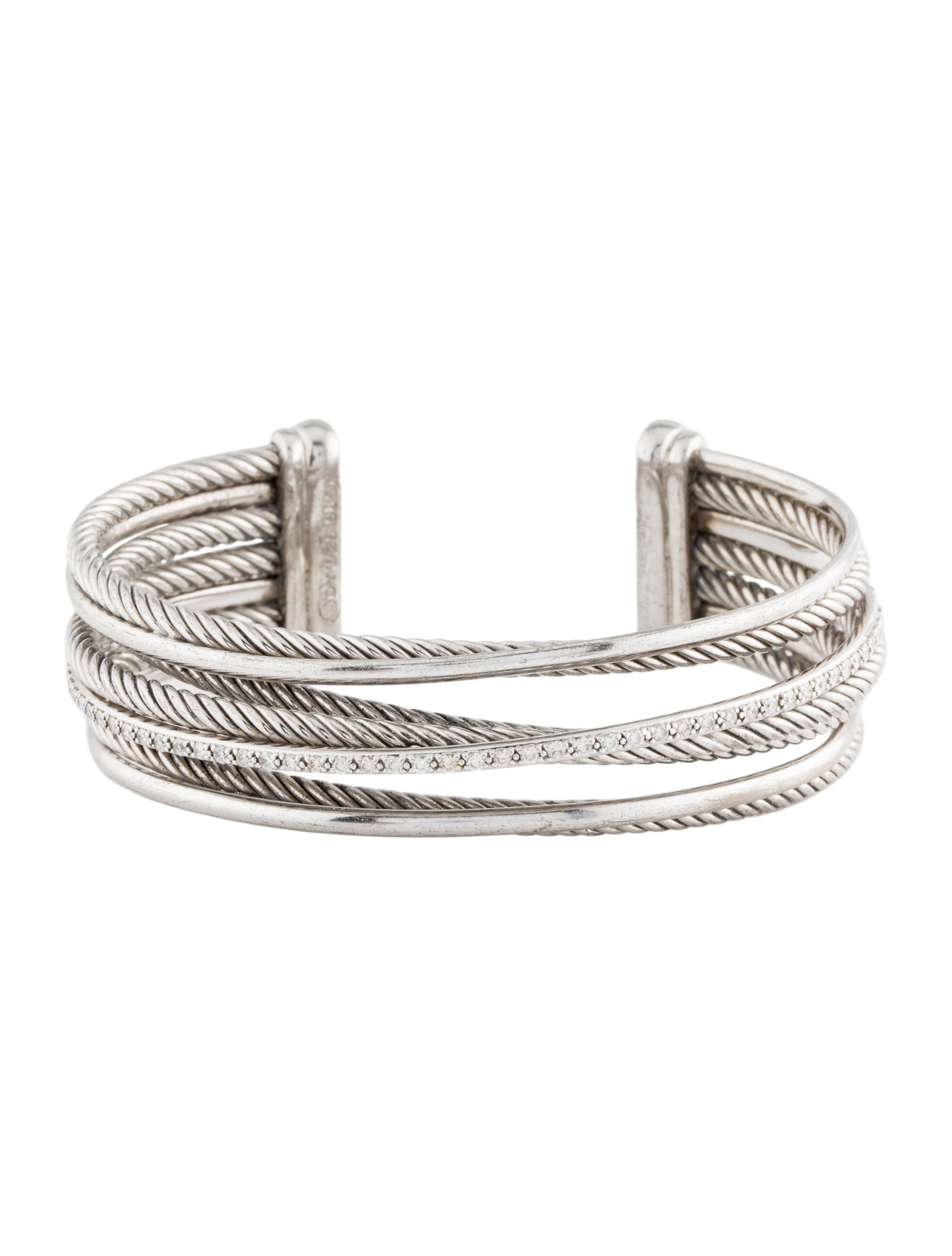 David Yurman Diamond Crossover Cuff