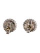 David Yurman Two-Tone Garnet Cookie Stud Earrings