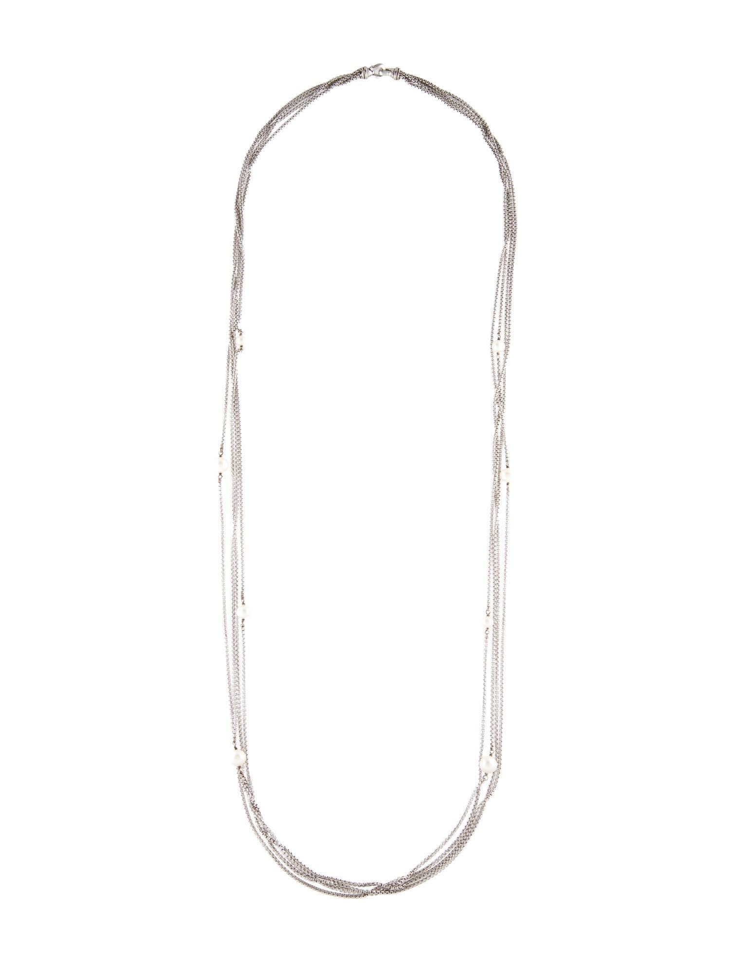 David Yurman Pearl Multi-Strand Necklace