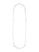 David Yurman Two-Tone Box Chain Logo Station Necklace
