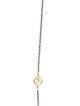 David Yurman Two-Tone Box Chain Logo Station Necklace
